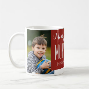 Café Rojo de encargo de la taza del navidad de la mamá
