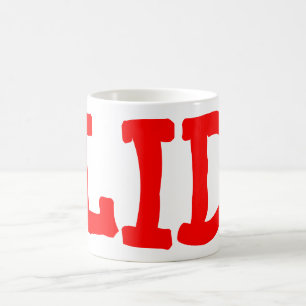 Café Rojo de la taza de la tapa