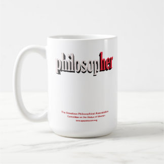 Café rojo de la taza del filósofo