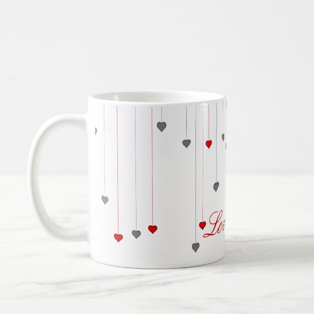Café Rosas rojas ... taza de té inglesa (Izquierda)