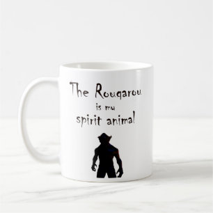 Café Rougarou es mi taza animal del hombre lobo de