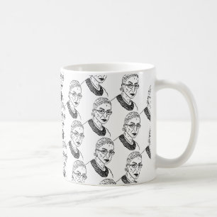 Café Ruth Bader Ginsburg que repite la taza de Ruth