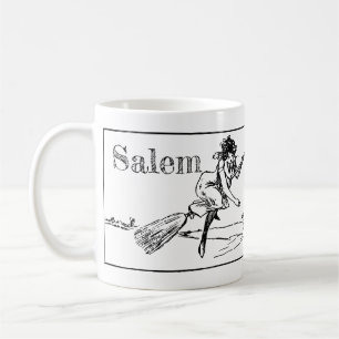 Café Salem Massachusetts, brujas en taza de la tinta