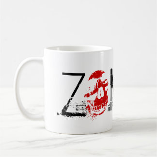 Café Salpicadura y cráneo rojo - taza de la sangre del