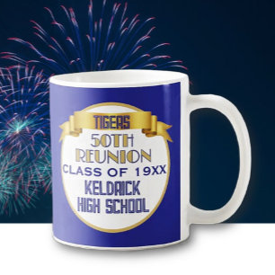 Café ¡Salud! Taza para recuerdo de la reunión de la 50ª