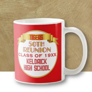 Café ¡Salud! Taza para recuerdo de la reunión de la 50ª