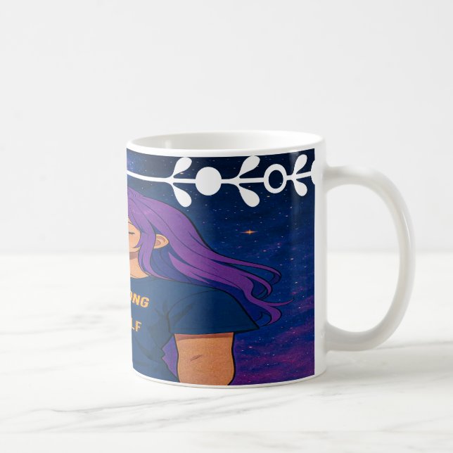 Café Sé Fuerte por Ti Mismo – Taza de Anime Inspirador (Derecha)