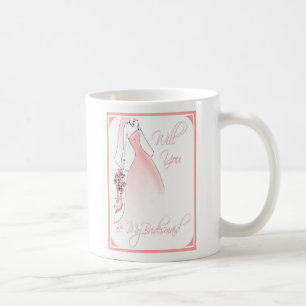 Café Sea mi taza de la invitación de la dama de honor