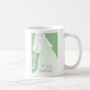 Café Sea mi taza de la invitación de la dama de honor
