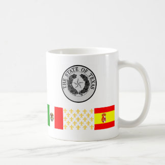 Café Seis banderas de taza de Tejas