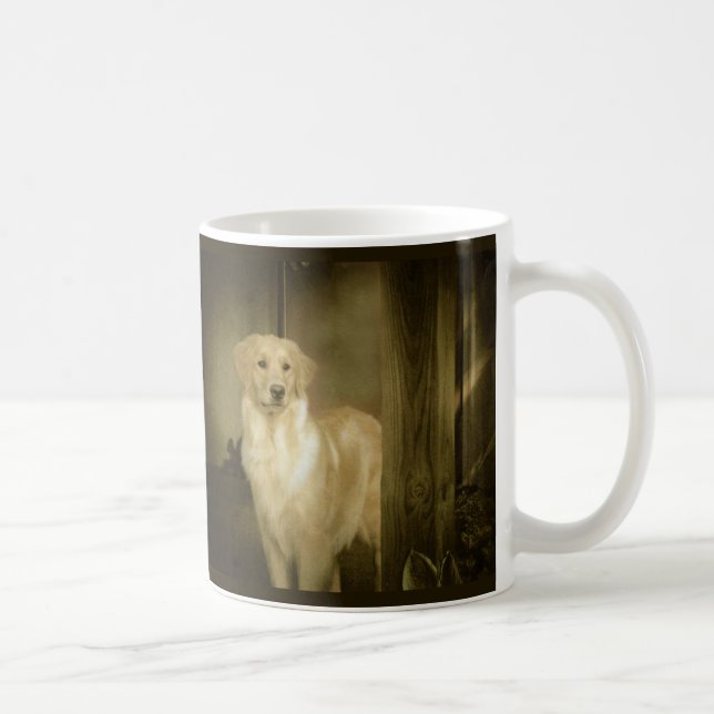 Café Señora In Waiting de la taza del golden retriever (Derecha)