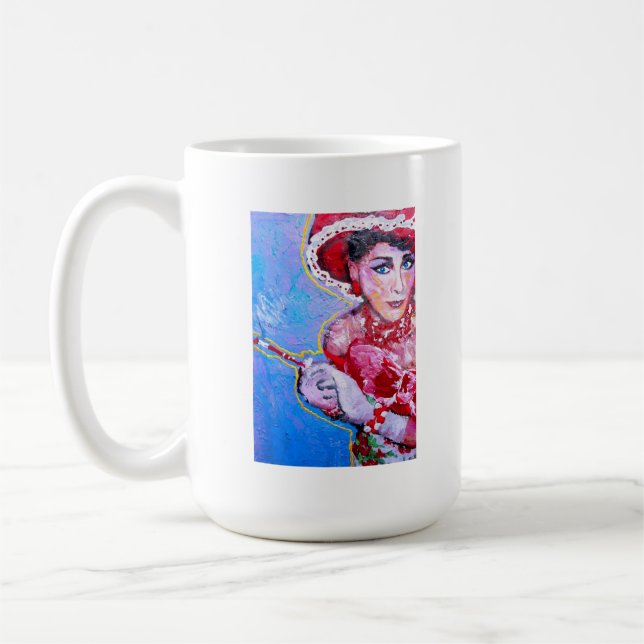 Café Señora " taza de la iglesia de Sybil ". (Izquierda)