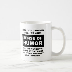 Café Sentido de la taza divertida del humor