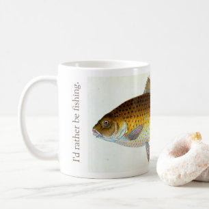 Café Sería bastante taza de la pesca de la carpa