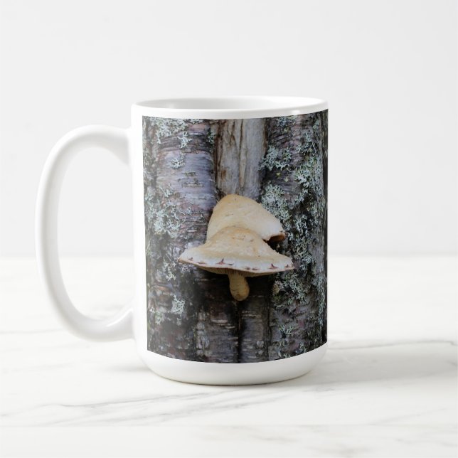Café Setas de árbol - Taza de 15 oz. (Izquierda)