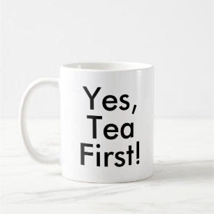 Café Sí, Té Primero Taza amante adicto al té de ofici