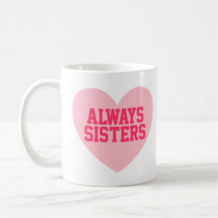 Café Siempre taza personalizada corazón rosado de las