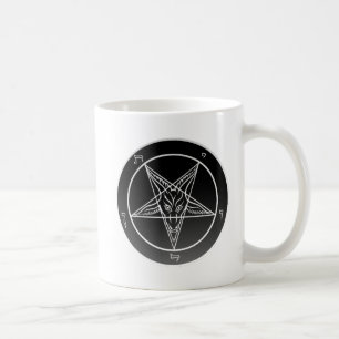 Café Sigil Noir doble de la taza blanca clásica de