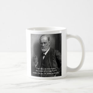 Café Sigmund Freud "un día." taza de la cita