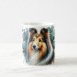 Café 🐾 Simpatizantes de Shetland Sheepdog, ¡esta taza 