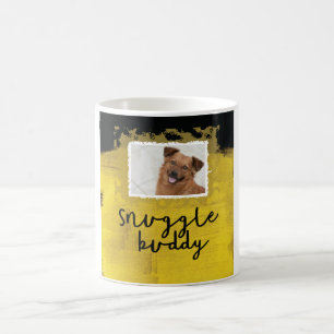 Café Snuggle del perro negro del compinche la taza de
