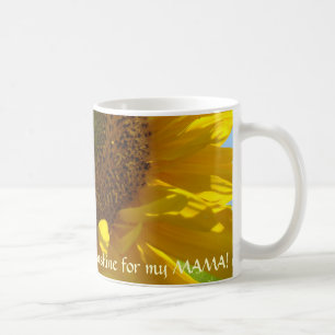 Café ¡SOL para mi MAMÁ! GIRASOLES de la taza del rega