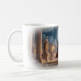 Café Soldado del Amor Taza de Mujer Guerrera Romana