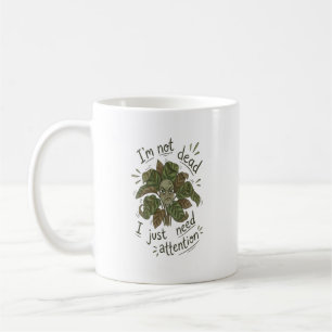Café Sólo Necesito Atención – Taza Divertida de Planta