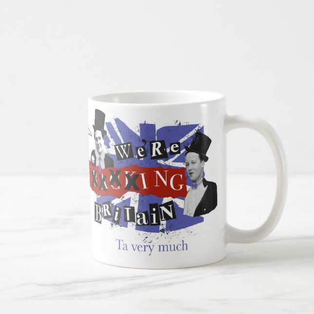 Café somos "apoyando TAZA de Gran Bretaña " (Derecha)