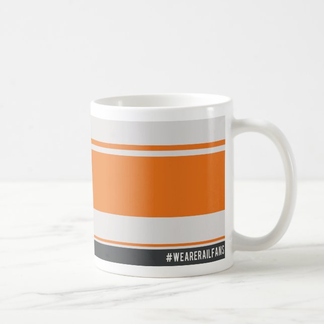Café Somos naranja de Railfans y taza del gris (Derecha)