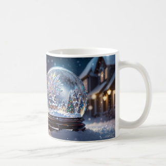 Café Soñando con una taza de Navidades blancos, glóbulo