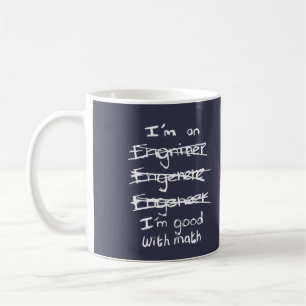 Café Soy ingeniero, yo soy bueno con la taza de la