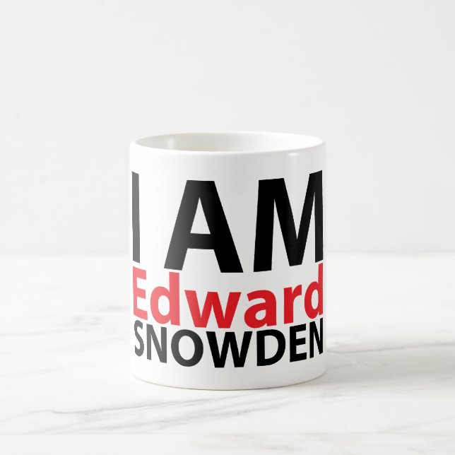 Café Soy taza de Edward Snowden (Centro)