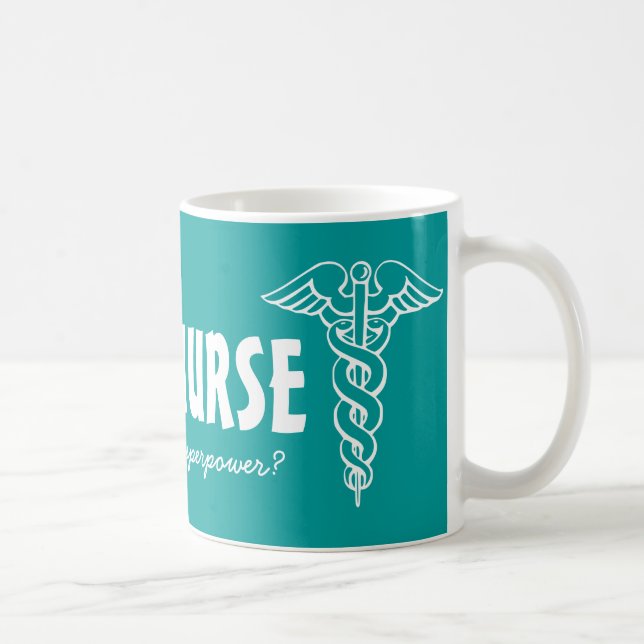 Café Soy una enfermera cuál es tu superpoder taza de ca (Derecha)