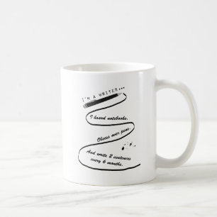 Café Soy una taza del regalo 11oz de los escritores del