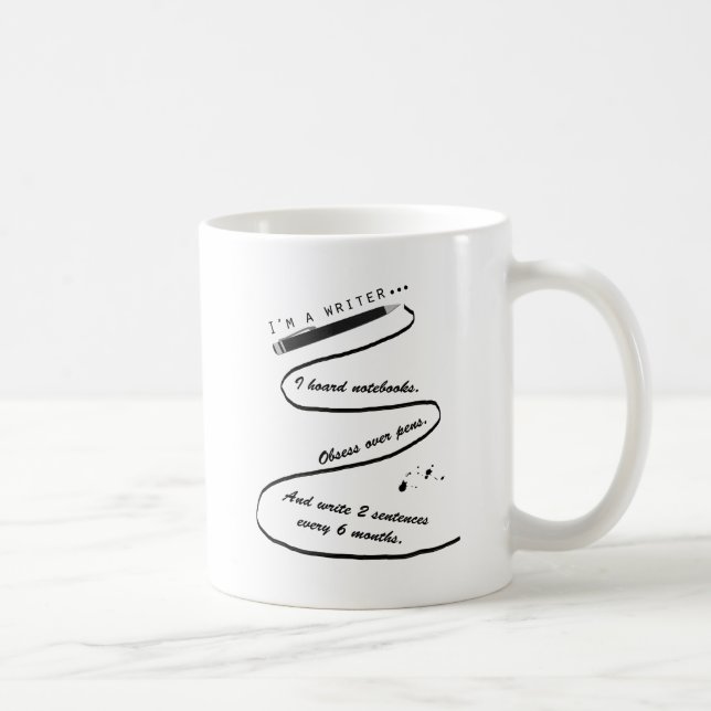 Café Soy una taza del regalo 11oz de los escritores del (Derecha)
