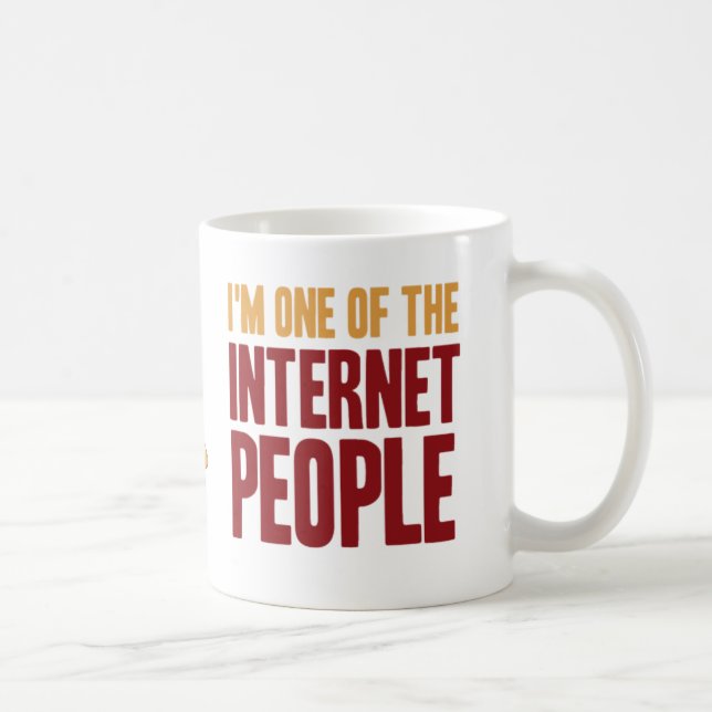 Café Soy uno de la taza de la gente del Internet (Derecha)