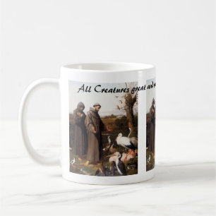 Café St Frances y la taza de la escritura de los