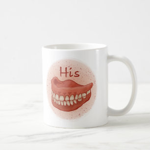 Café Su falsa taza de dientes