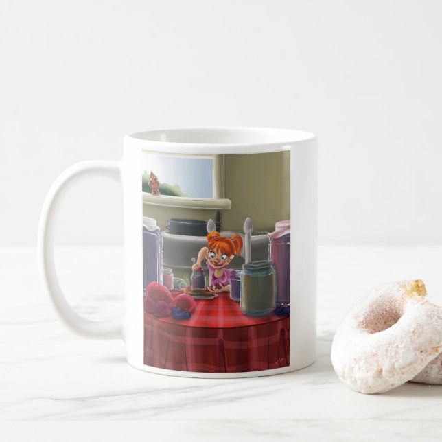 Café "Su promesa preserva taza clásica de mi vida" (Con donut)