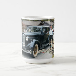 Café su taza de la ruta 66 de la imagen