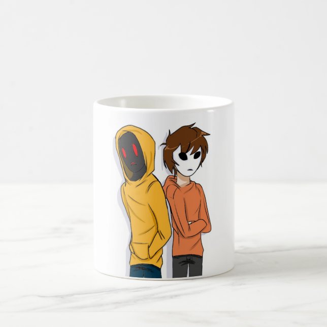 Café Sudadera con capucha y taza de Masky (Centro)