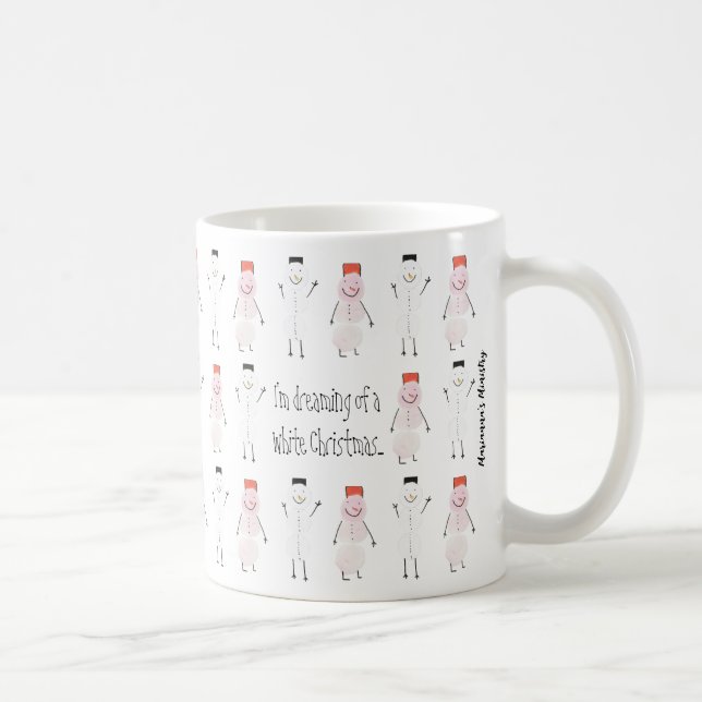 Café Sueño con una taza de Navidades blancos (Derecha)