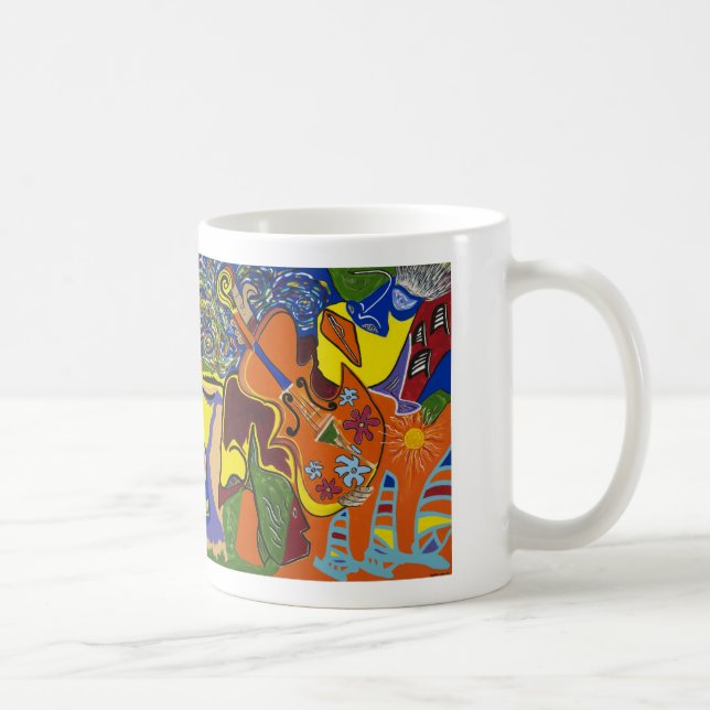 Café "Sueños taza blanca de Jamaica" (Derecha)