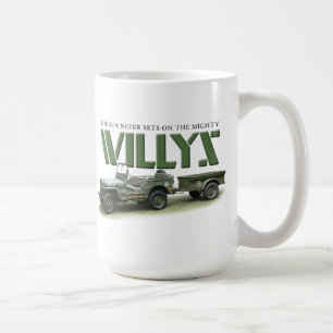 Café Sun nunca fija en la taza de Willys