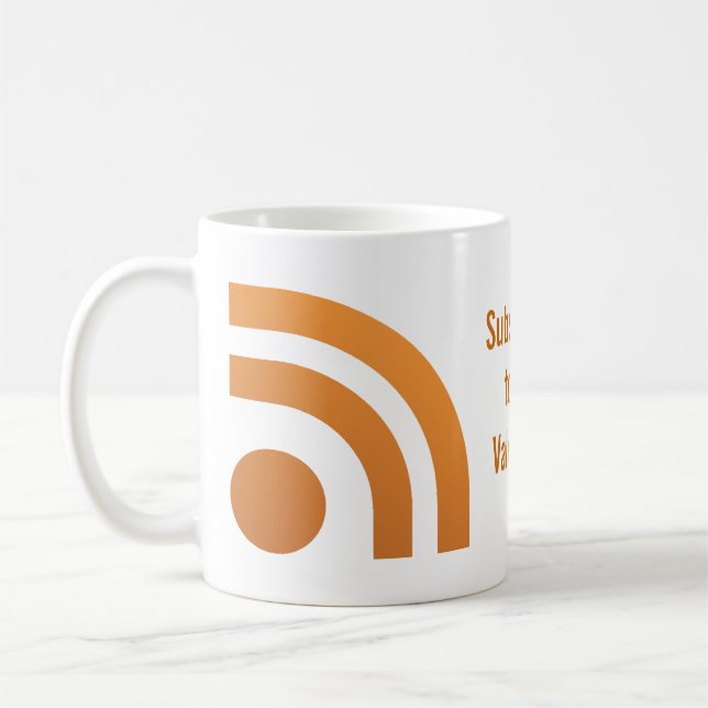 Café Suscribió su taza del punto del corazón de las (Izquierda)