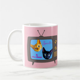 Café Sweetie y la taza del gato de la señal sonora TV