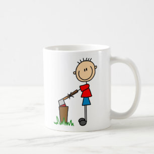 Café Tajar la taza que acampa de madera