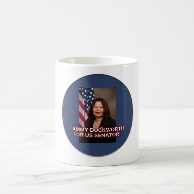 Café Tammy Duckworth para la taza de senador Illinois (Centro)