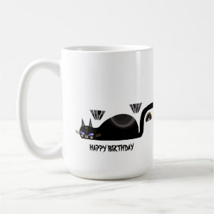 CAFÉ TARJETA DE CUMPLEAÑOS TAZA DE GATO